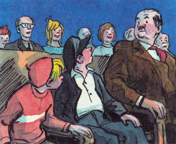 Костя и Шурик в кино