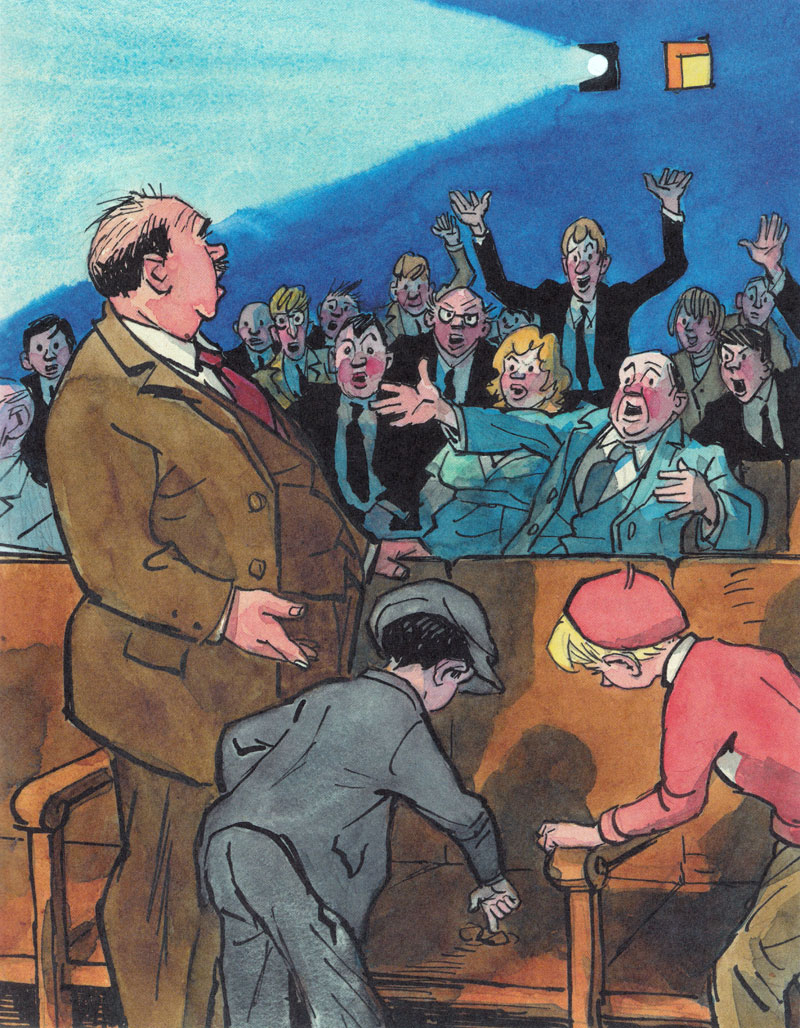 Ребята в кино ковыряют замазку