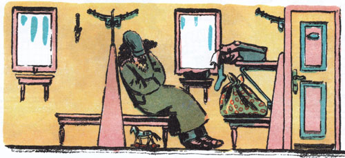 Рассеянный спит в вагоне