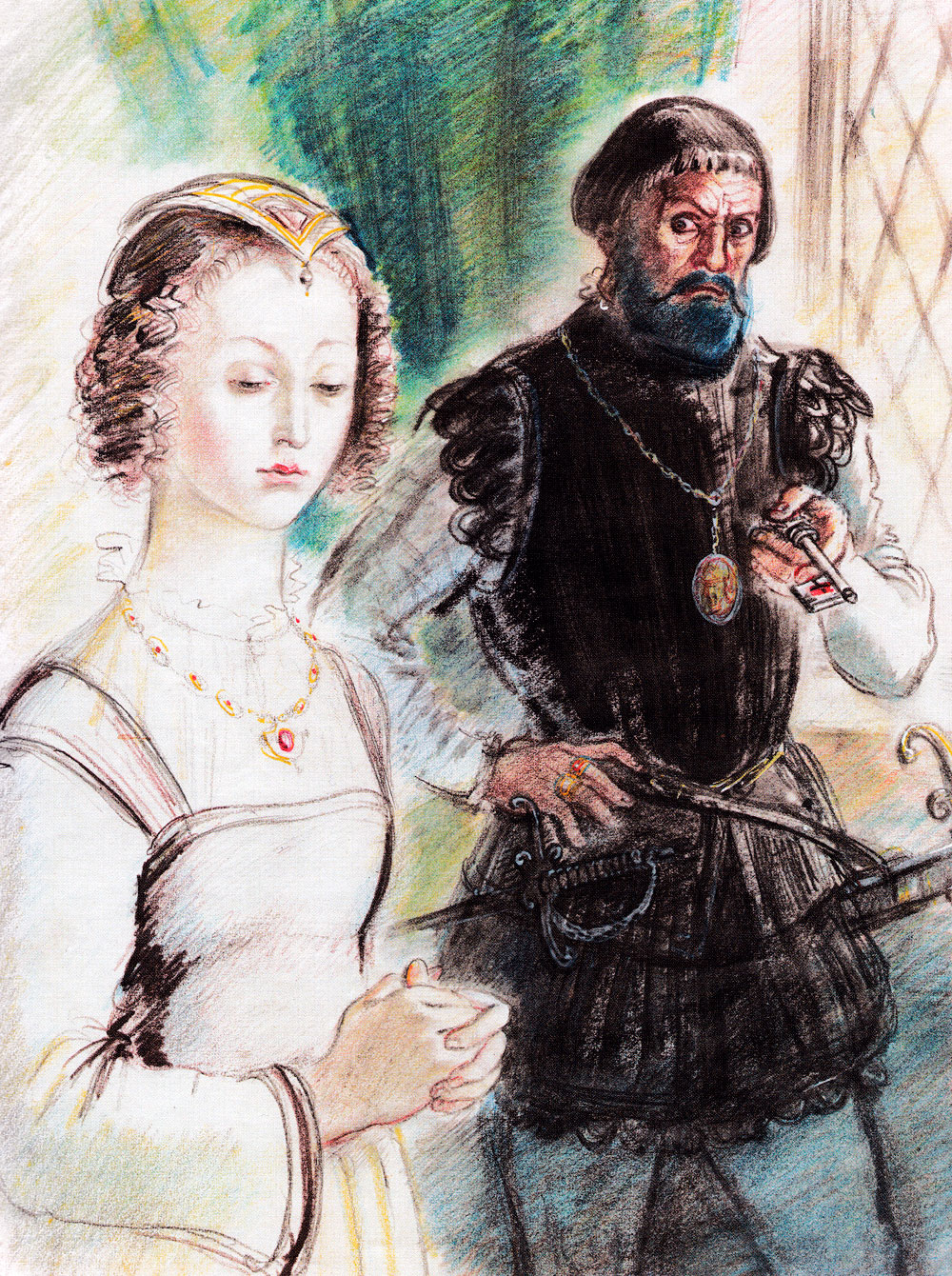 Синяя Борода держит ключ