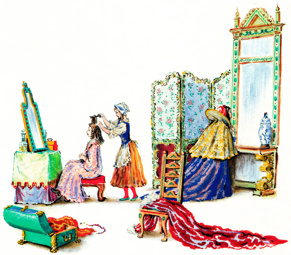 Золушка помогает сестрам