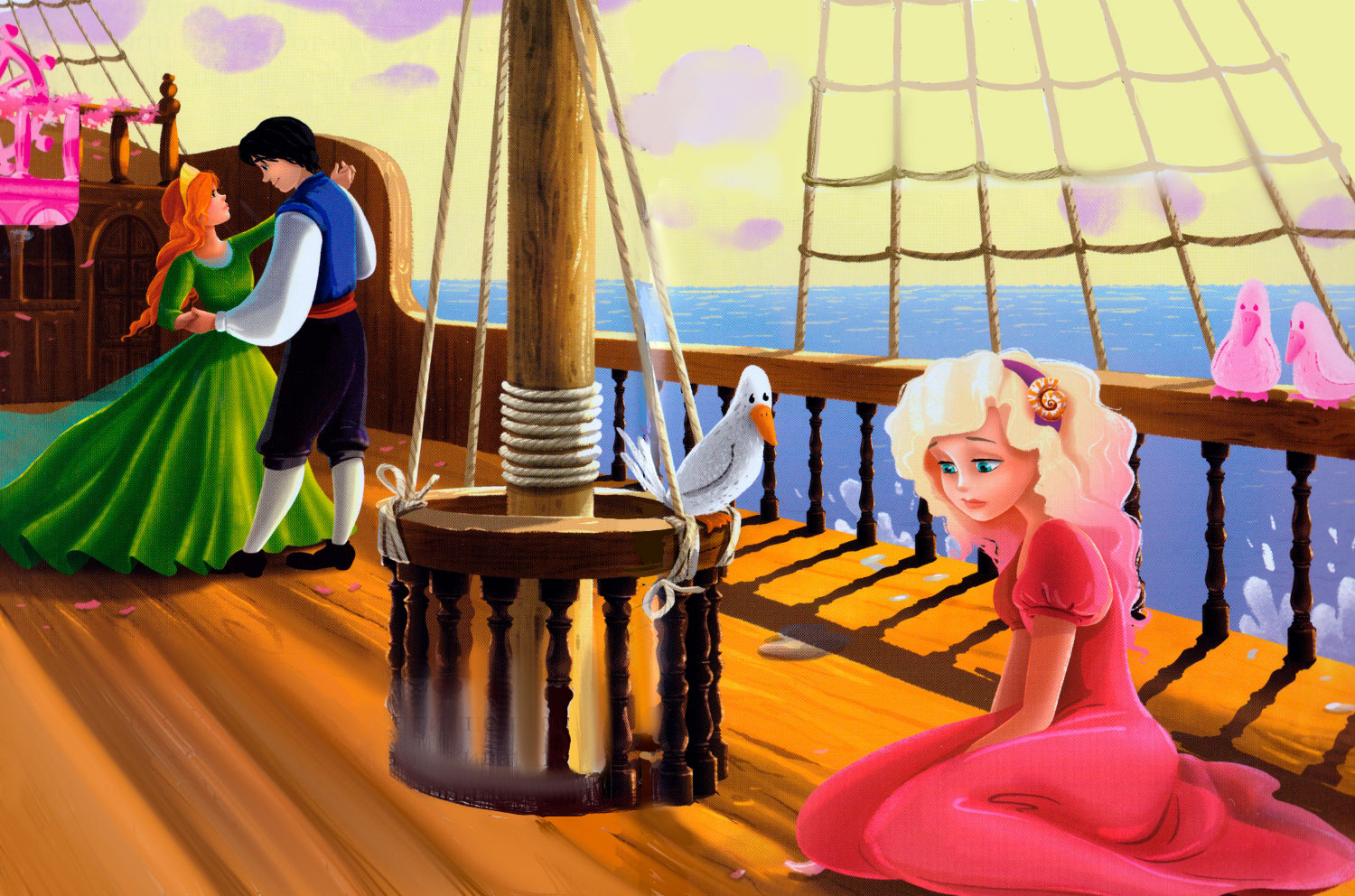 Принц и принцесса танцуют