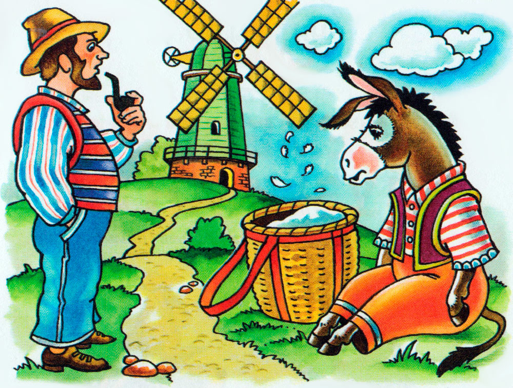 Мельник и осел