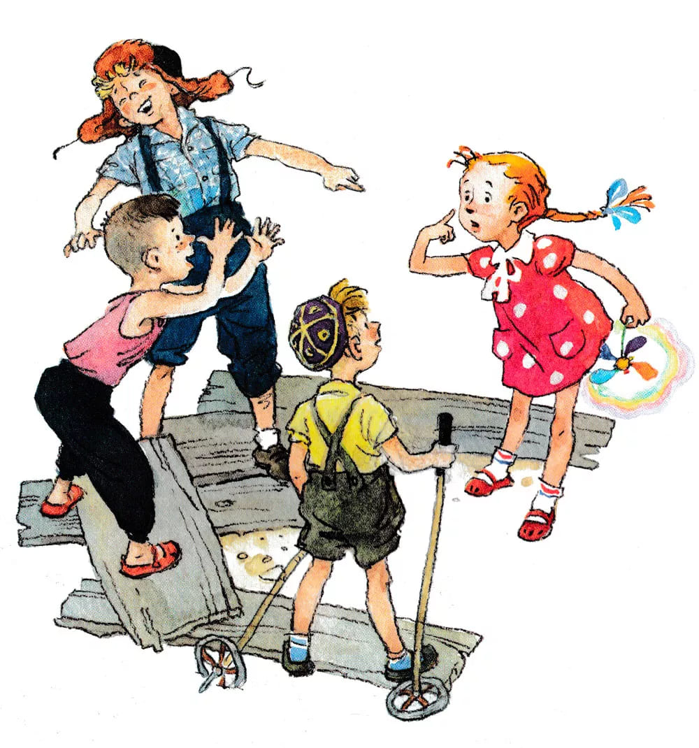 Мальчики смеются над Женей