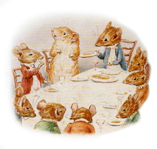 Мышонок тревожно смотрит в сторону