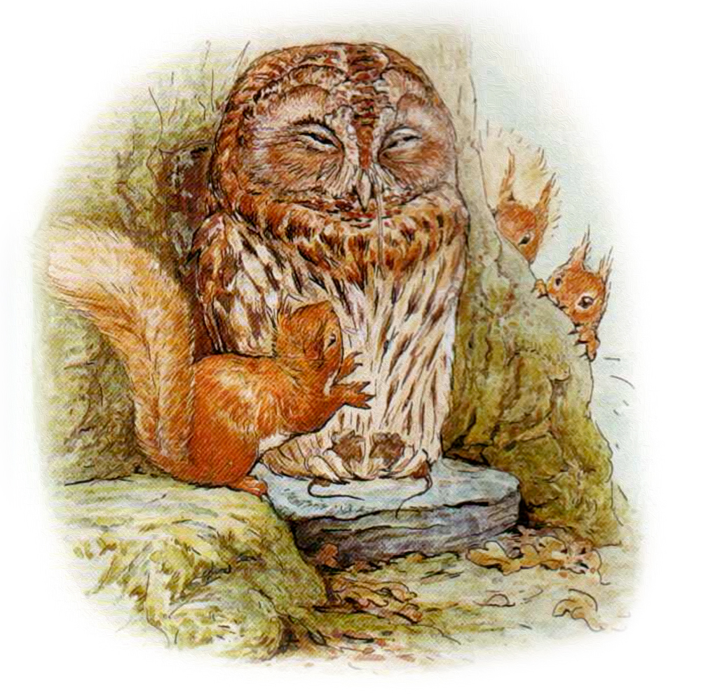 Бельчонок и Филин с мышками