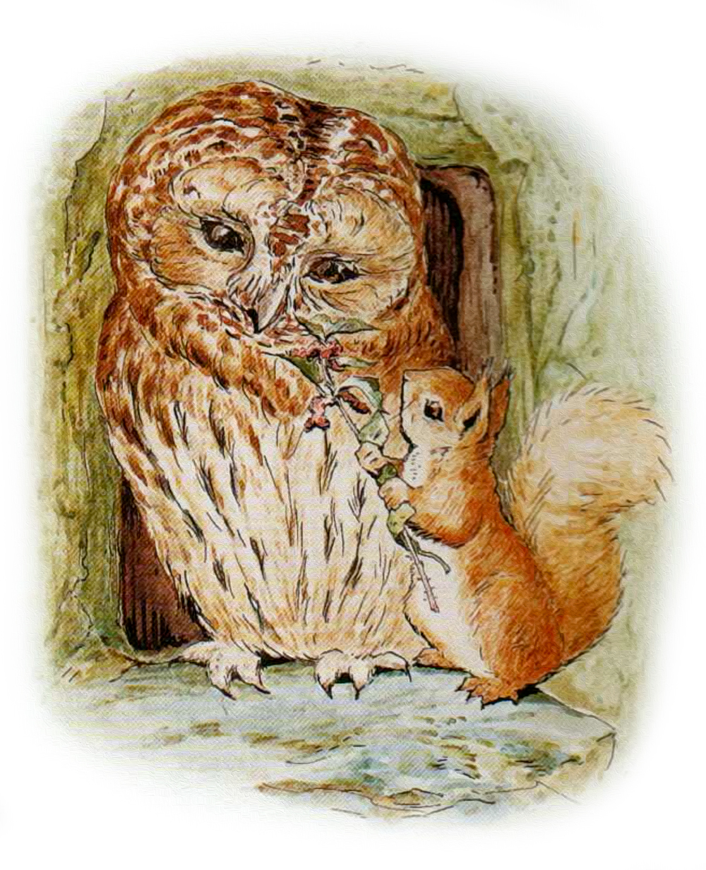 Бельчонок и раздраженный Филин