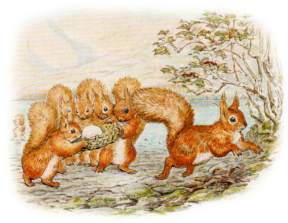 Бельчата с яйцом