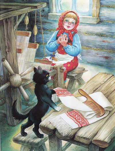 Кот и девочка