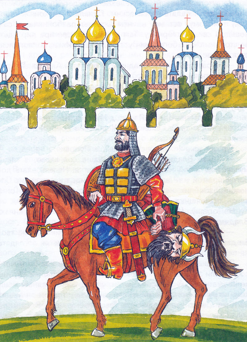 Илья Муромец везет Соловья разбойника