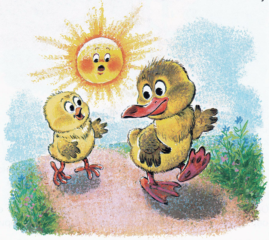 Цыпленок и утенок