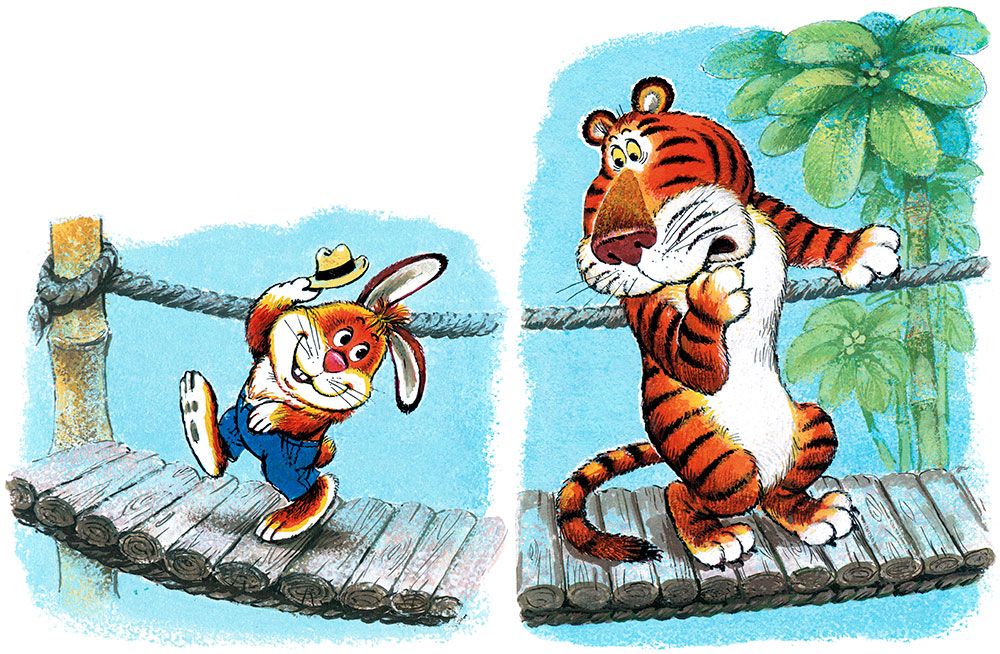 Кролик встретил тигра