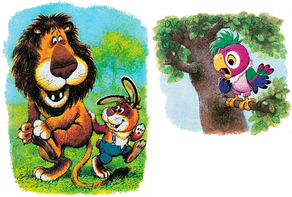 Кролик встретил льва