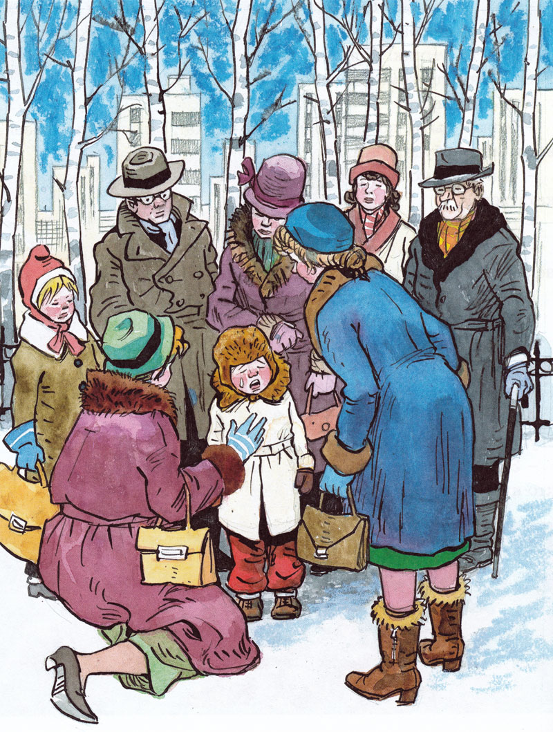 Ребенок заблудился и плачет