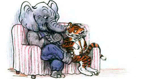 Слон и тигр