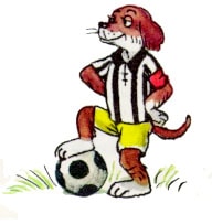 Щенок футболист