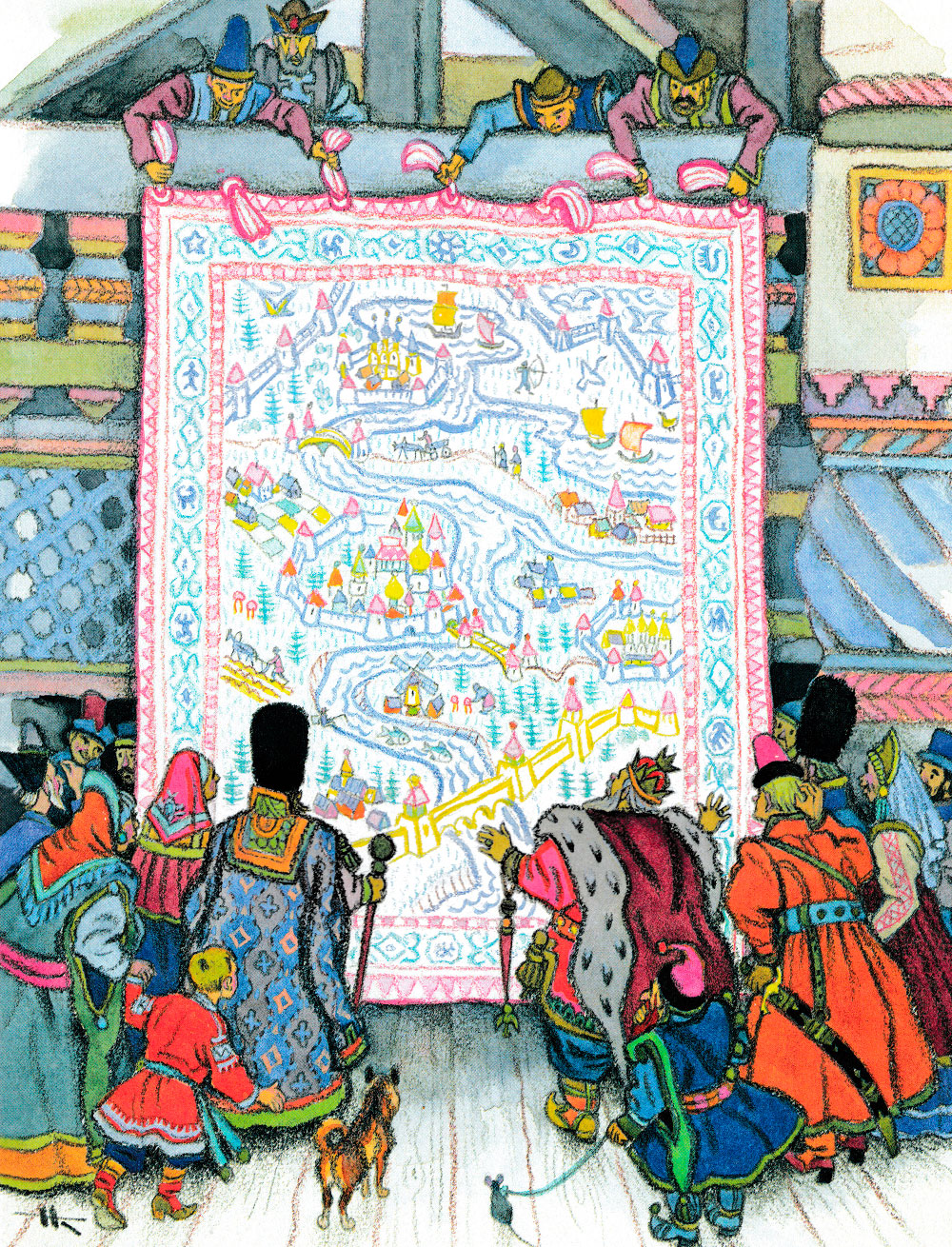 Царь смотрит ковер