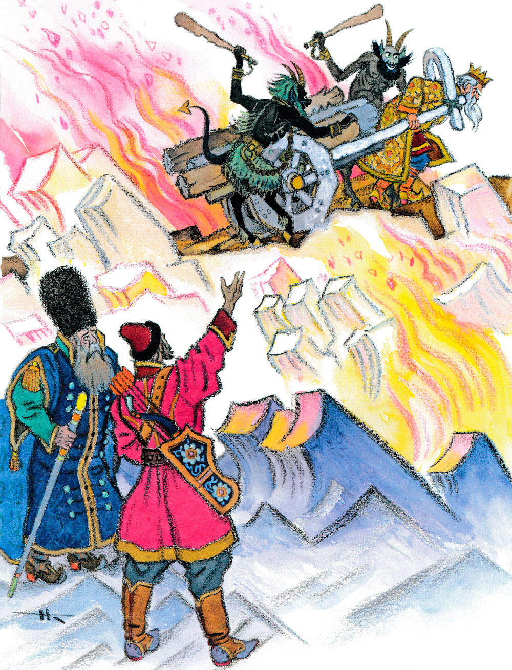 Черти погоняют царя