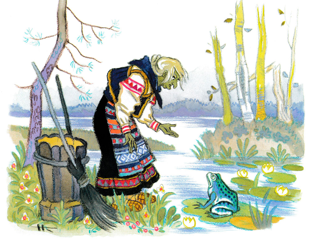 Баба-яга и лягушка