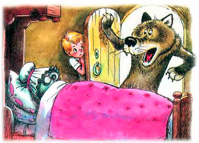 Волк зашел в дом