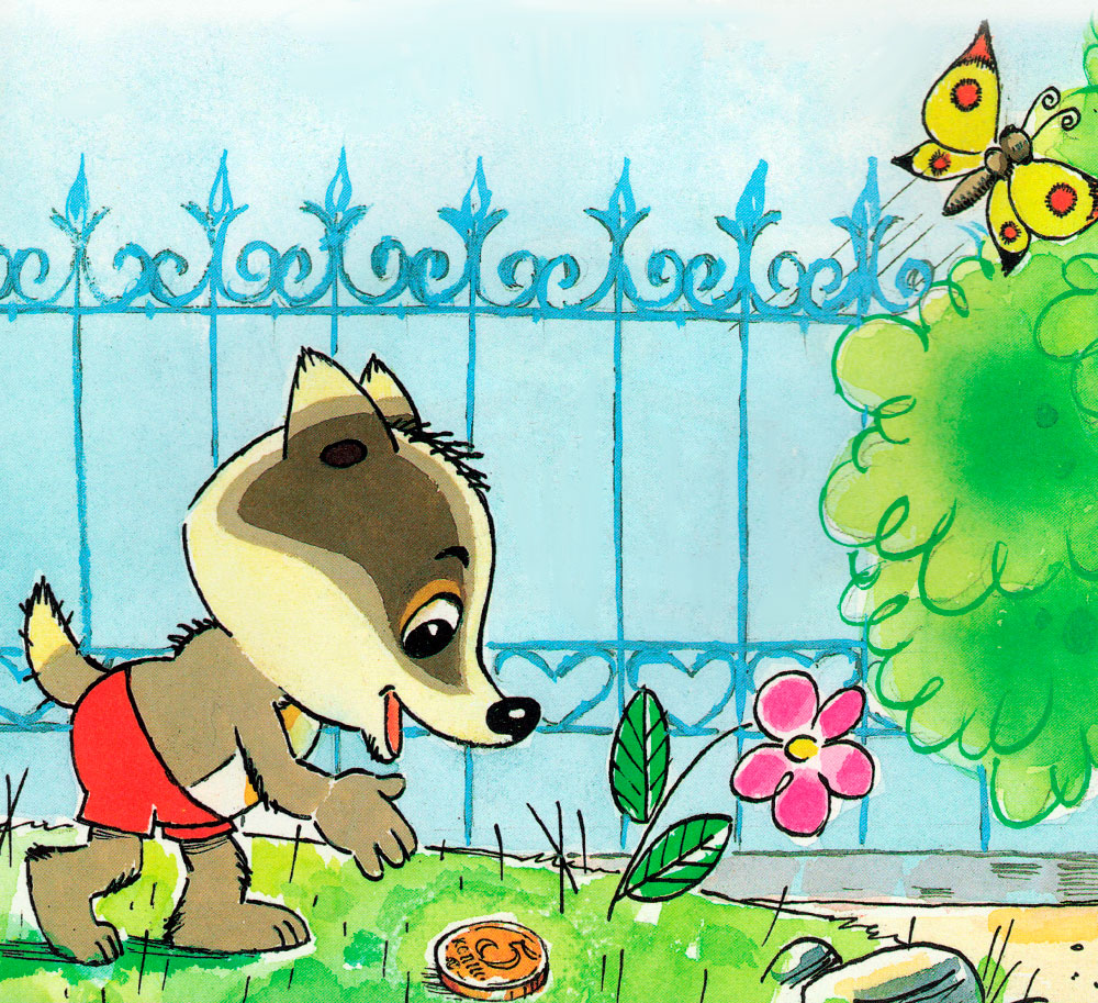 Барсучонок нашел пятачок