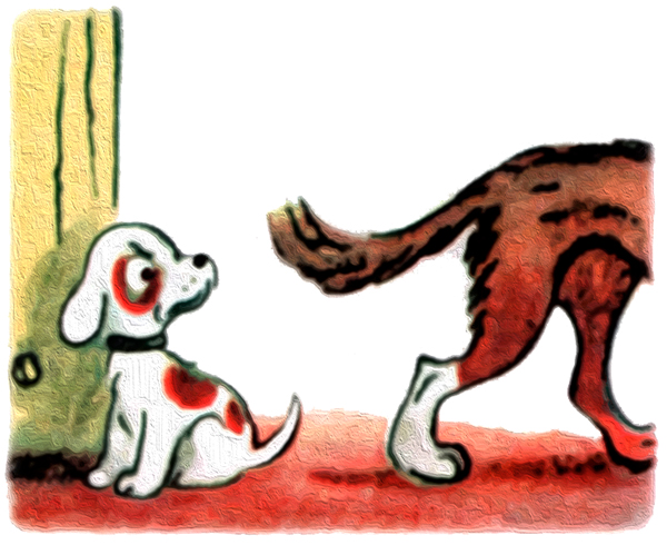 Щенок расстроен