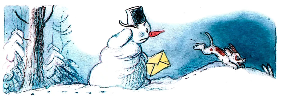 Пес побежал за зайцем