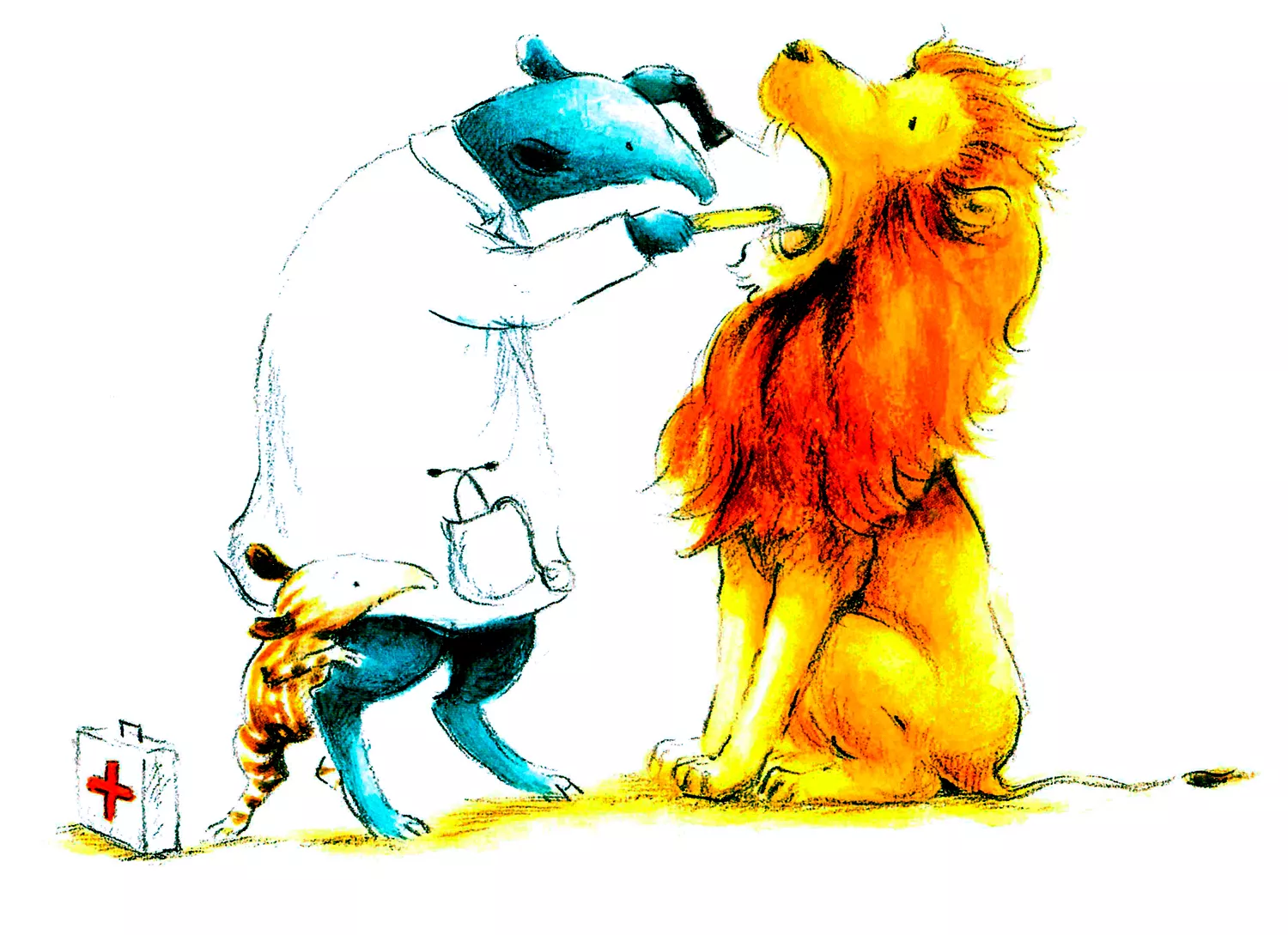 Лев на приеме