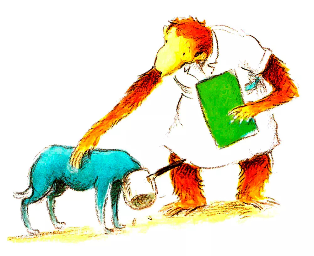 Обезьянка в платье