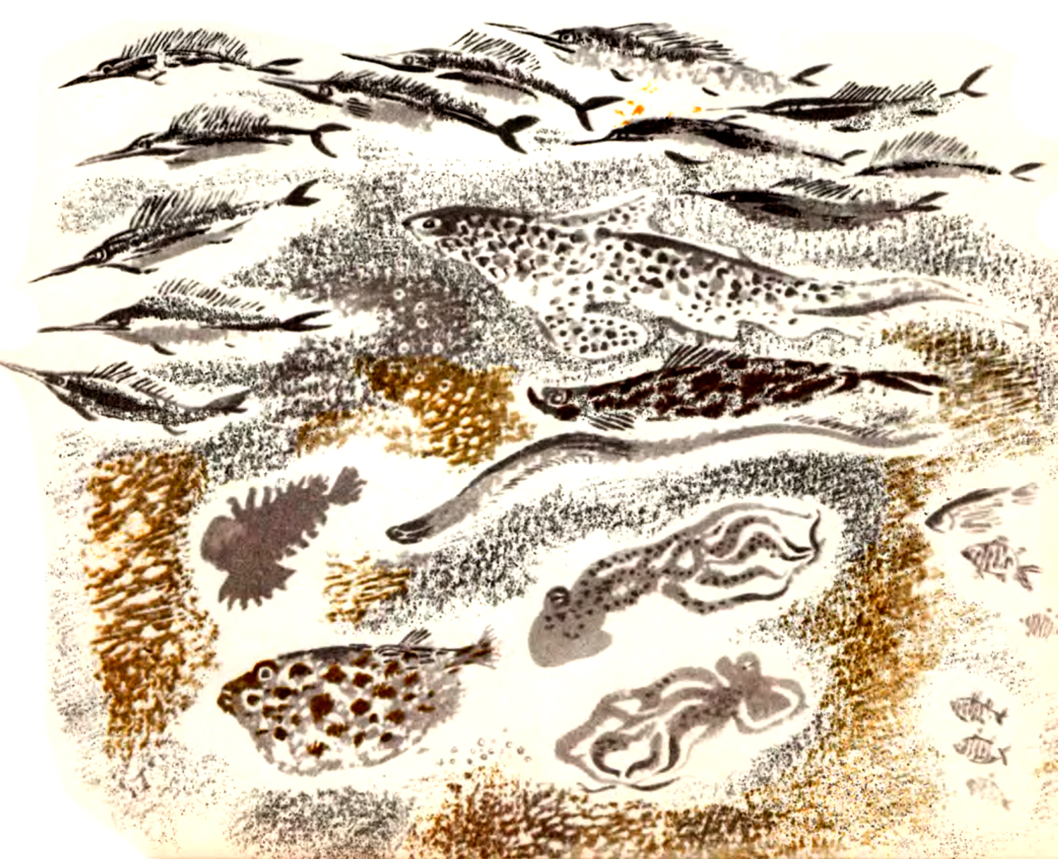 Рыбы в воде