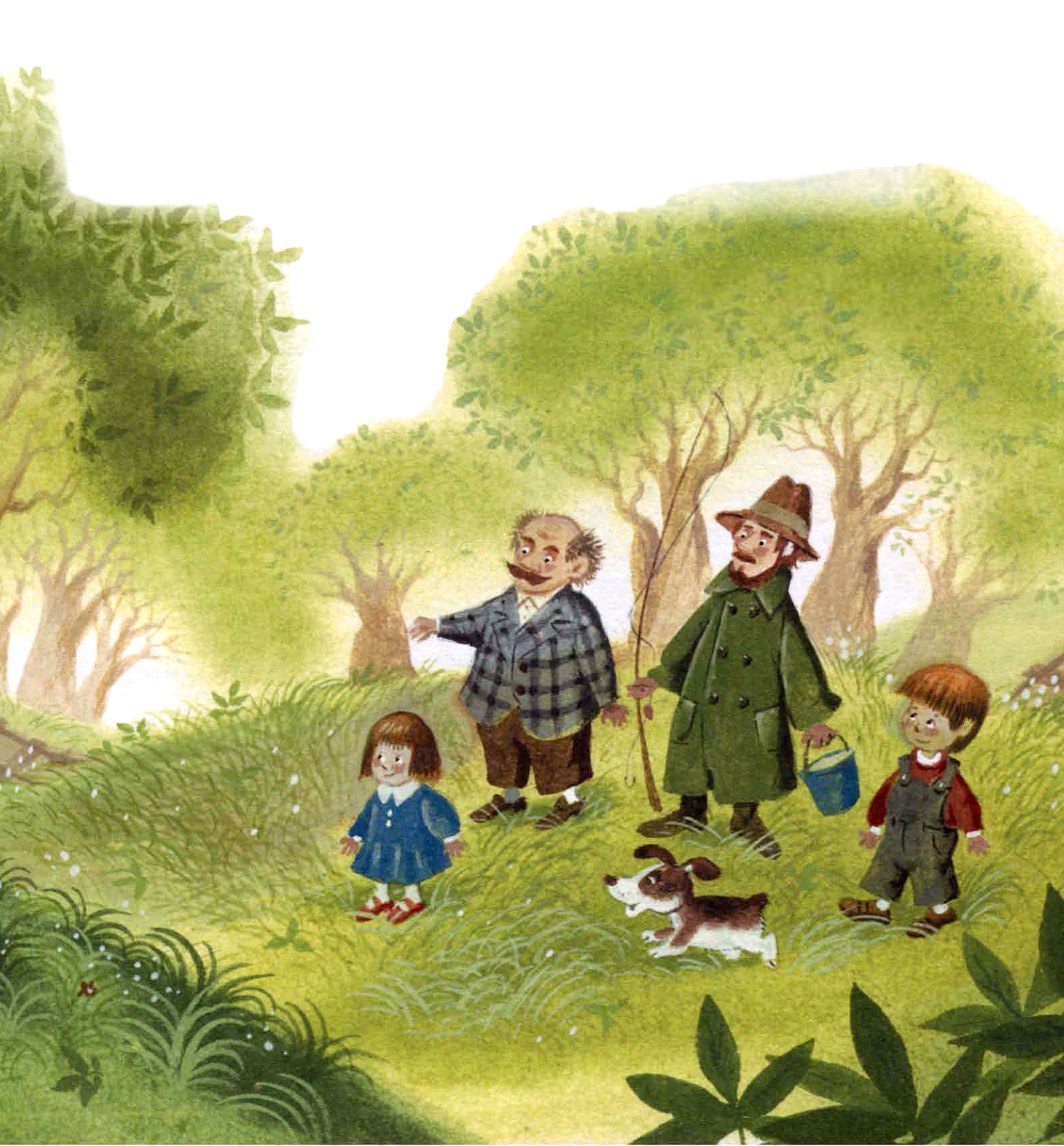 Люди в лесу