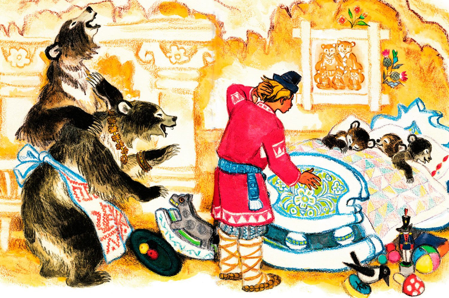 Медведи смеются над Иваном-дураком